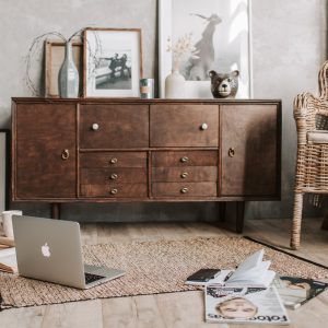 Rustic Pine Wood Shelf